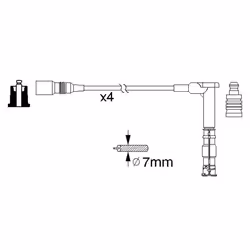 Faisceau d'allumage BOSCH 0 986 356 351 - Vue supplémentaire 5