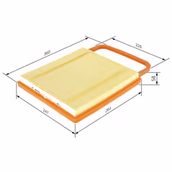 Filtre à air BOSCH 1 457 433 574 - Vue supplémentaire 7