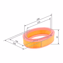 Filtre à air BOSCH 1 457 433 311 - Vue supplémentaire 8