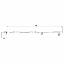 Capteur, vitesse de roue BOSCH 0 265 007 687 - Vue supplémentaire 7