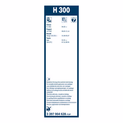 Balai d'essuie-glace BOSCH 3 397 004 628, Twin H300, 300mm, Arrière, 1 pièce - Vue supplémentaire 6