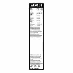 Balai d'essuie-glace BOSCH 3 397 118 913, Aerotwin Retrofit AR650S, 650mm, 2 pièce - Vue supplémentaire 7
