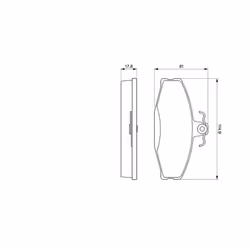Jeu de plaquettes de frein BOSCH 0 986 424 373, avant - Vue supplémentaire 6