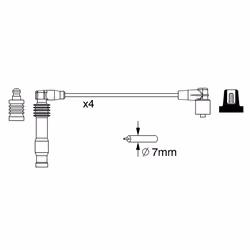 Faisceau d'allumage BOSCH 0 986 357 228 - Vue supplémentaire 6