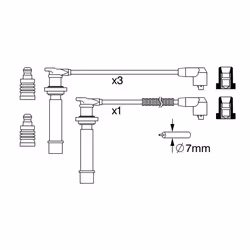 Faisceau d'allumage BOSCH 0 986 357 239 - Vue supplémentaire 6