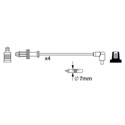 Faisceau d'allumage BOSCH 0 986 357 240 - Vue supplémentaire 6