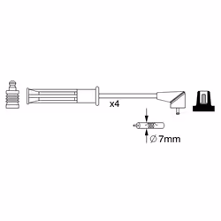 Faisceau d'allumage BOSCH 0 986 357 256 - Vue supplémentaire 6