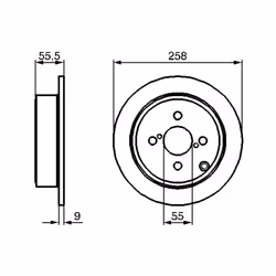 Disque de frein BOSCH 0 986 479 086 arrière, plein, 1 pièce - Vue supplémentaire 7