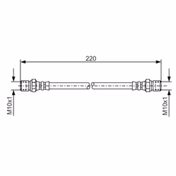 Flexible de frein BOSCH 1 987 476 090