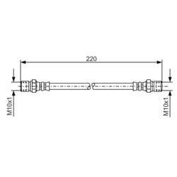 Flexible de frein BOSCH 1 987 476 090