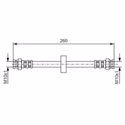 Flexible de frein BOSCH 1 987 476 092