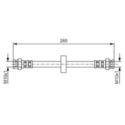 Flexible de frein BOSCH 1 987 476 092