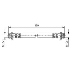 Flexible de frein BOSCH 1 987 476 134