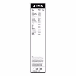Balai d'essuie-glace BOSCH 3 397 118 929, Aerotwin A929S, 600+475mm, 2 pièce - Vue supplémentaire 8