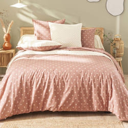 Housse de couette en bambou rose blush 260x240  - Origin - Emiko