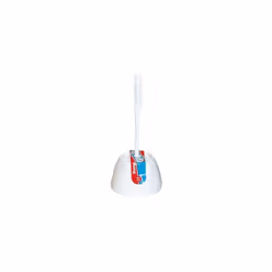 Combine wc pvc blanc THOMAS 543397 - Pour Droguerie .Contient la brosse et le pot.
