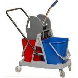 Brosserie Thomas 1318 seau et système de lavage Double réservoir Bleu, Gris, Rouge