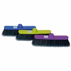 THOMAS - Balai droit fleuré pvc ondulé coloris aléatoires s63