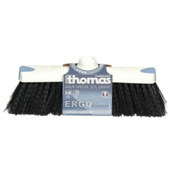 Brosserie Thomas - thomas - Balai fibre noire dure renfort bleu gamme ergotouch