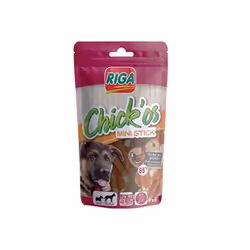 Riga CHICK'OS Filet de poulet et mini Stick, Friandise, Chien, Adulte, Poulet