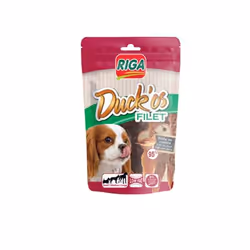 Riga DUCK'OS Filet, Friandise, Chien, Adulte, Canard, 80 g