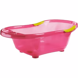 dBb Remond Baignoire Rigide avec Bouchon de Vidange Rose Translucide