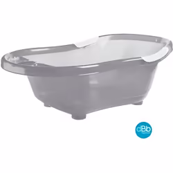Baignoire Rigide DBb Remond avec Bouchon de Vidange Grise Translucide - Mixte - Poignées antidérapantes