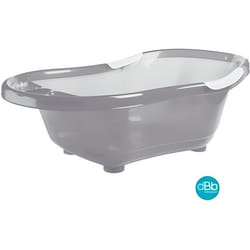 Baignoire Rigide DBb Remond avec Bouchon de Vidange Grise Translucide - Mixte - Poignées antidérapantes