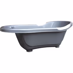 dBb Remond Baignoire Rigide avec Bouchon de Vidange Argent