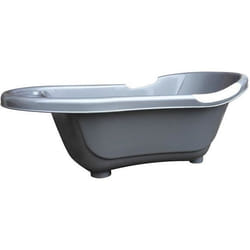 dBb Remond Baignoire Rigide avec Bouchon de Vidange Argent