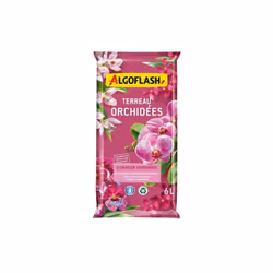 Terreau orchidées 6l /nc de la marque ALGOFLASH. Idéal pour toutes les plantes épiphytes comme les Phalaenopsis, Cattleya et  ...