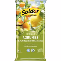 Algoflash Terreau d'empotage TAGRUM6 Agrumes méditerranéen 6 L