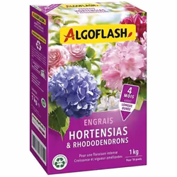 Engrais Hortensias et Rhododendrons - ALGOFLASH NATURASOL - 1 kg