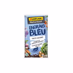Engrais bleu toutes cultures 4 kg de la marque ALGOFLASH. L'original revisité, maintenant utilisable en agriculture biologiqu ...