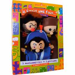 Faujas Coffret Marionnette Guignol, Gnafron, Gendarme
