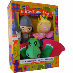 Faujas Coffret Marionnette Princesse, Chevalier Et Dragon