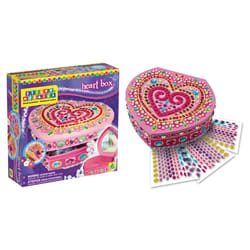 Faujas Sticky Mosaics - Boite À Bijoux Coeur - Mosaïques Autocollantes Aux Numéros