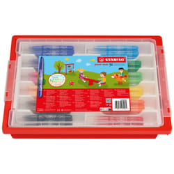 STABILO Extra-thick stylo-feutre Abricot (couleur), Bleu, Vert, Vert clair, Lilas, Ocre, Orange, Rose, Rouge, Jaune 96 pièce(s)