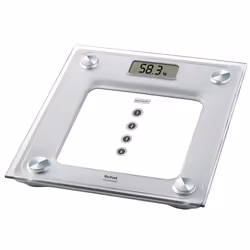 Tefal ATLANTIS, Pèse-personne électronique, 160 kg, 100 g, Argent, kg, Carré