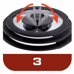 Tefal Ingenio L99310 couvercle Rond Noir, Transparent - Vue supplémentaire 7
