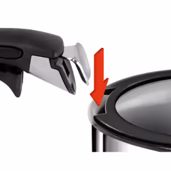Tefal Ingenio L99310 couvercle Rond Noir, Transparent - Vue supplémentaire 9