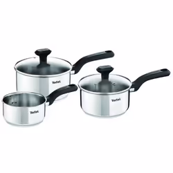 Tefal Comfort Max C973S344, Ensemble d’ébullition, Acier inoxydable, Acier inoxydable, Sans revêtement, Noir, Silicone