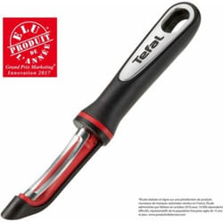Tefal K20710 Éplucheur Fruits et légumes Éplucheur droit Noir, Rouge, Argent