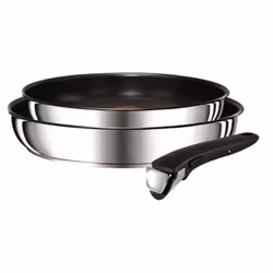 Tefal Ingenio Preference, Acier inoxydable, Acier inoxydable, Titanium Excellence, Noir, Thermo-Spot, Amovible