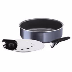 Tefal Ingenio Elegance L2319102, Rond, Sauteuse, Noir, Titanium Force, Aluminium, Thermo-Spot