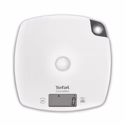 Tefal Compliss, Balance de ménage électronique, 5 kg, 1 g, Blanc, Plastique, Verre