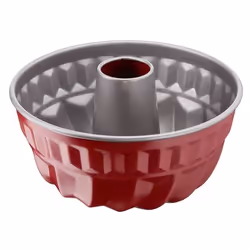 Tefal J1640214, Moule à gâteau, Rond, Surface strié, Rouge, Acier au carbone, 22 cm
