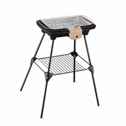 Tefal EASYGRILL POWER PIEDS TAUPE, 2300 W, Grill, Electrique, Balcone, Ensemble de cuisson, Réseau