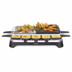 Tefal Inox & Design RE45A8 raclette 10 personne(s) 1350 W Noir, Acier inoxydable - Vue supplémentaire 4