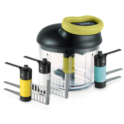 Tefal K13210 ustensile pour râper et émincer Noir, Vert, Transparent